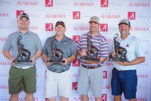 (trophies with trunks up) – Cahaba Water Solutions Team
